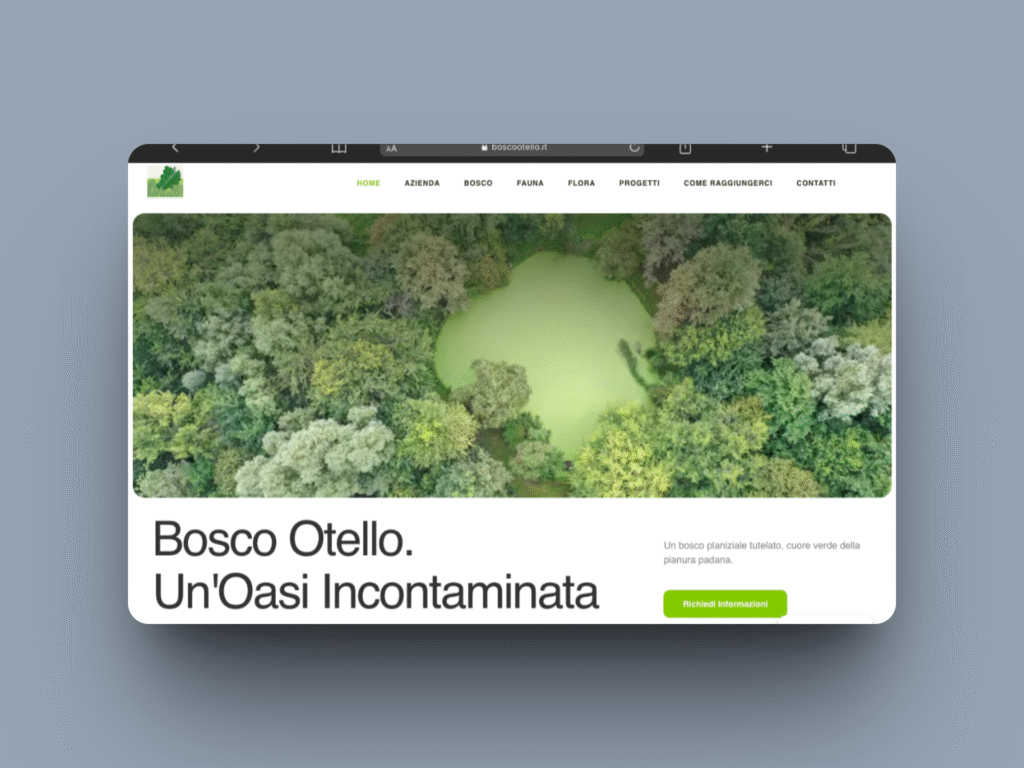 Mockup Sito Bosco Otello